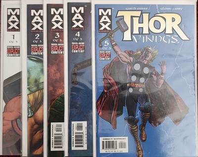 2003 Marvel Max Thor Vikings 1-5 complete set Garth Ennis