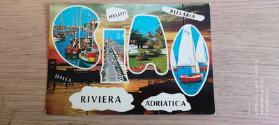 Postkarte Bellaria Riviera Adriatica Italien 11.08.1975 gel_