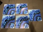 Lego Aquazone Baseplate Lot Of 5 Good Condition Rare Vintage