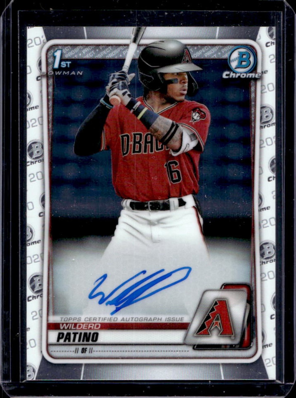2020 Bowman Chrome Wilderd Patino Auto 1st #CPA-WP Diamondbacks