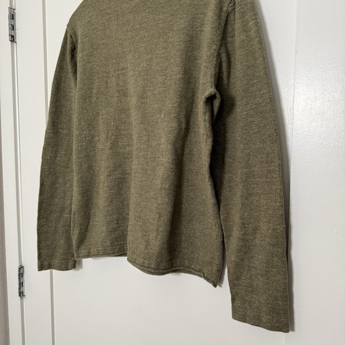 Lucky Brand Shirt Mens Size M Olive Green Welterweight Henley Pullover Outdoor - Picture 7 of 10