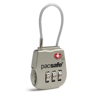 PacSafe® 3-Dial Cable Padlock | Prosafe™ 800 Travel Sentry | 10250 | TSA