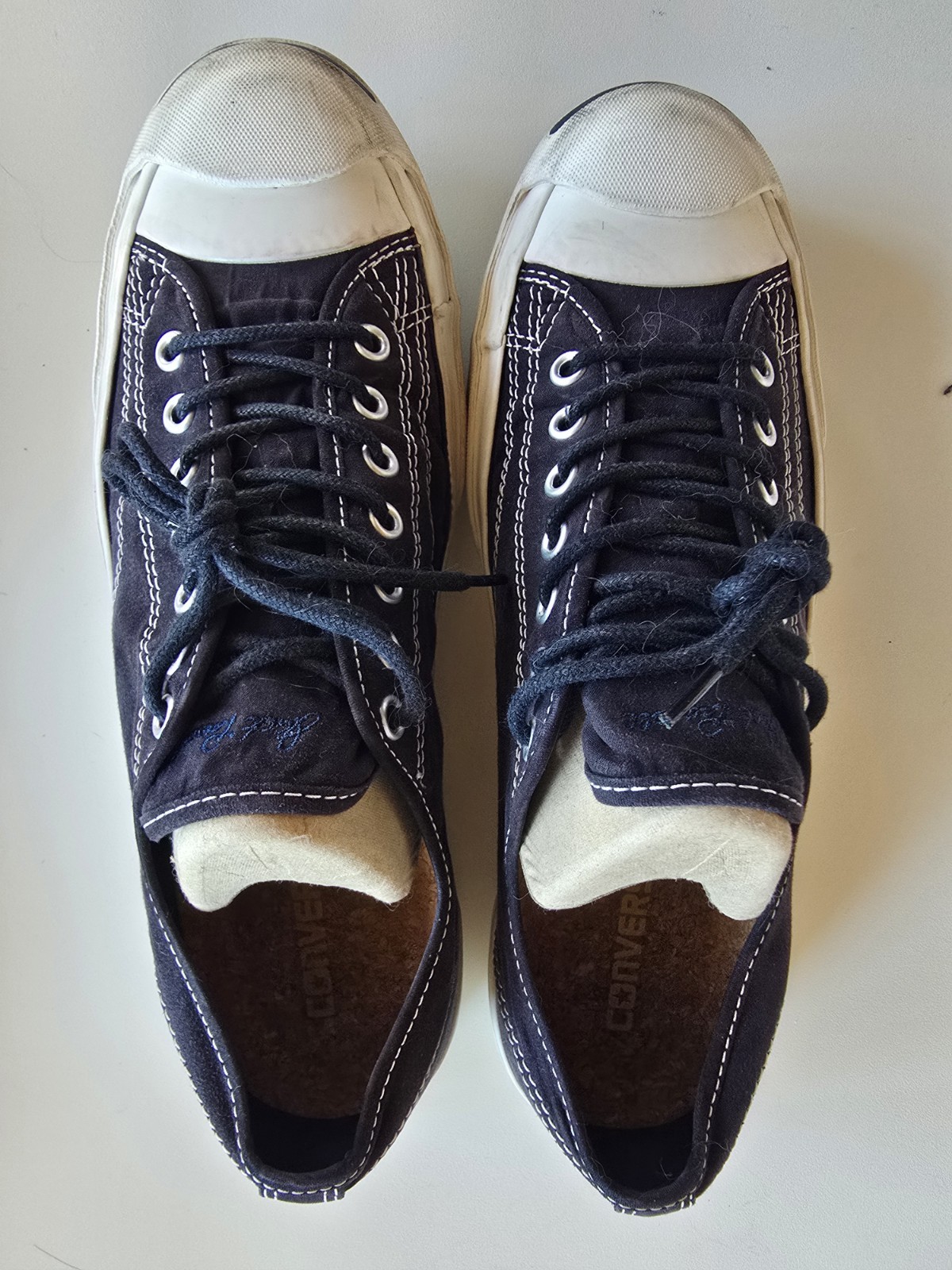 Converse Jack Purcell BlackWhite Shoes Size 9 thumbnail 6