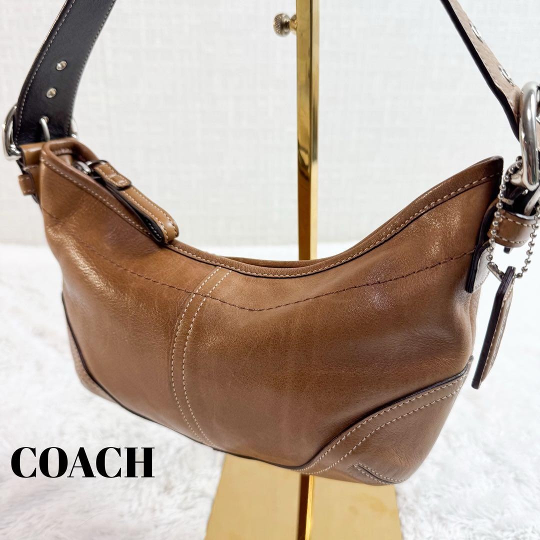COACH 9541 Soho Shoulder Hobo Bag Brown Used Women