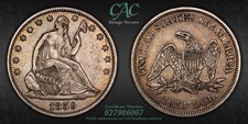 1859 Half Dollars Liberty Seated CAC XF40 **FRESH GRADING**