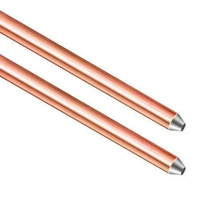 - 8ft Ground Rod - UL Listed 5/8'' Bonded Electrical Copper Grounding Bar for...