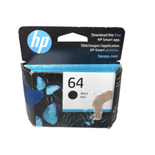 Genuine HP 64 Black Original Ink Cartridge N9J90AN EXP 03/2025