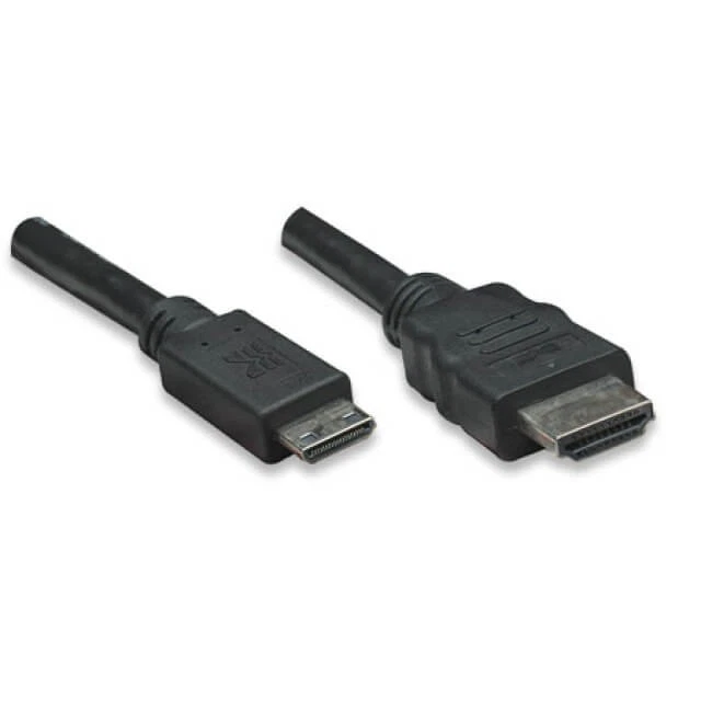 HDMI Kabel HighSpeed mit Ethernet/ Mini HDMI schwarz 1,8m Techly ICOC-HDMI-B-015 - Bild 3 von 4
