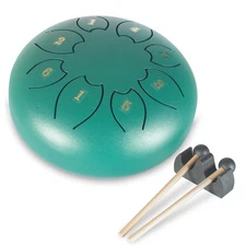 Steel Tongue Drum 6 Inch 8 Notes Hand Pan Drum Percussion for Kids W/ Carry Bag