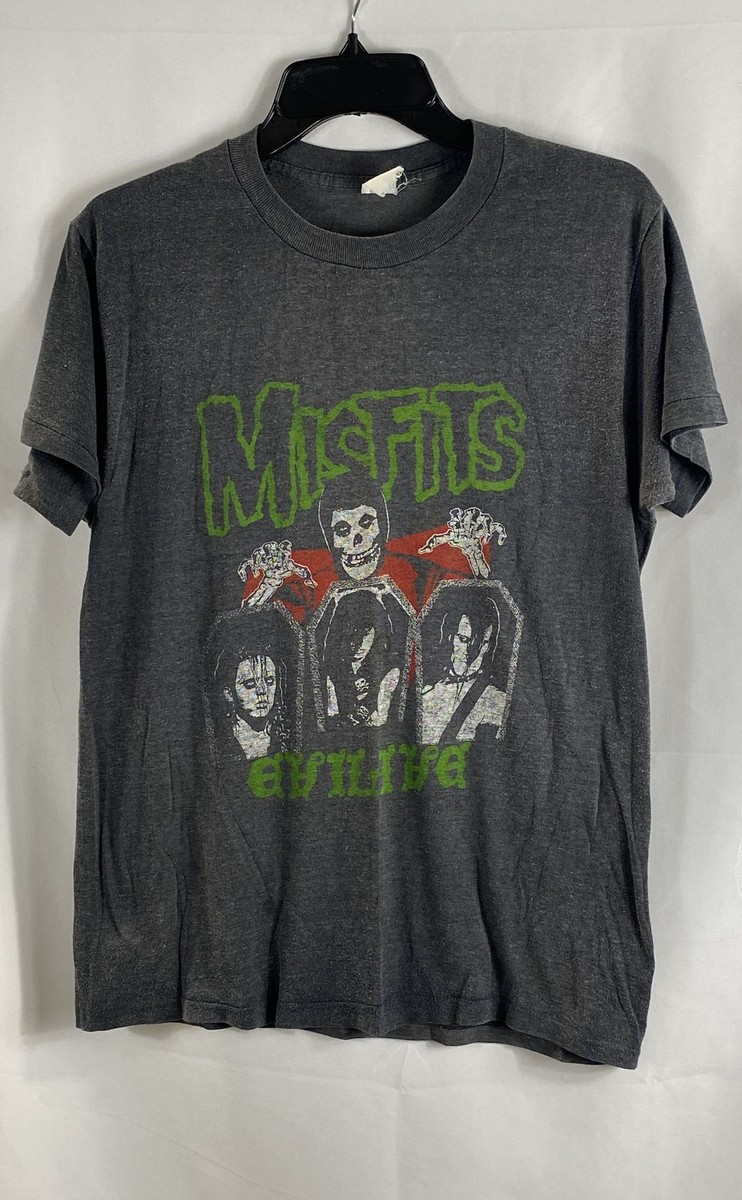 Vintage 80s Misfits Earth A.D. Single Stitch Punk Rock T-Shirt USA
