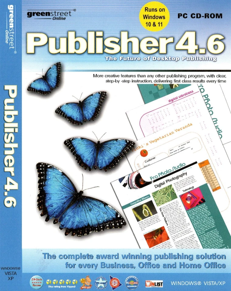 Greenstreet Publisher 4.6 Home & Business (PC CD-ROM) DTP Timeworks Win10,11 - Image 2 of 4