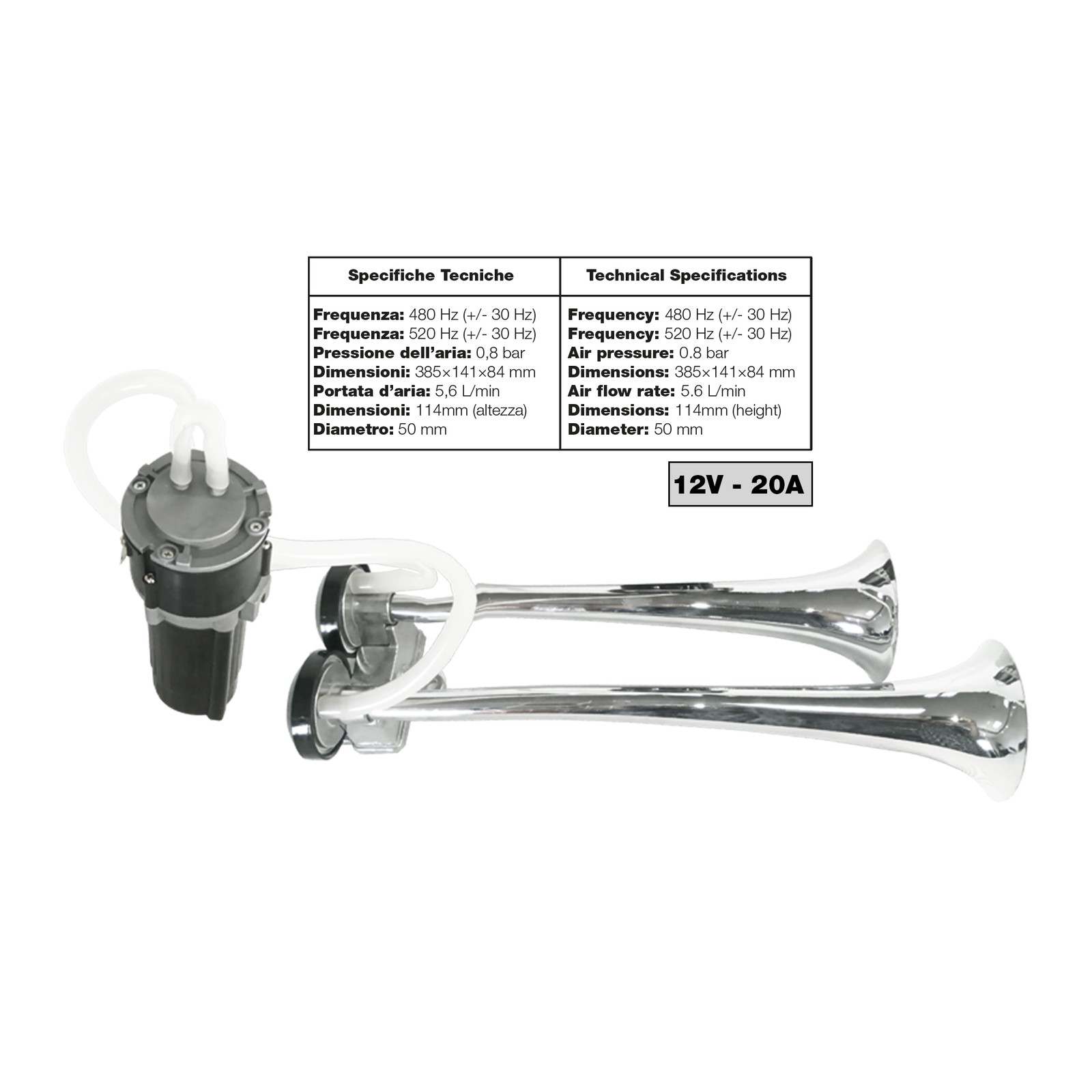 Tromba bitonale "Truck" 12V