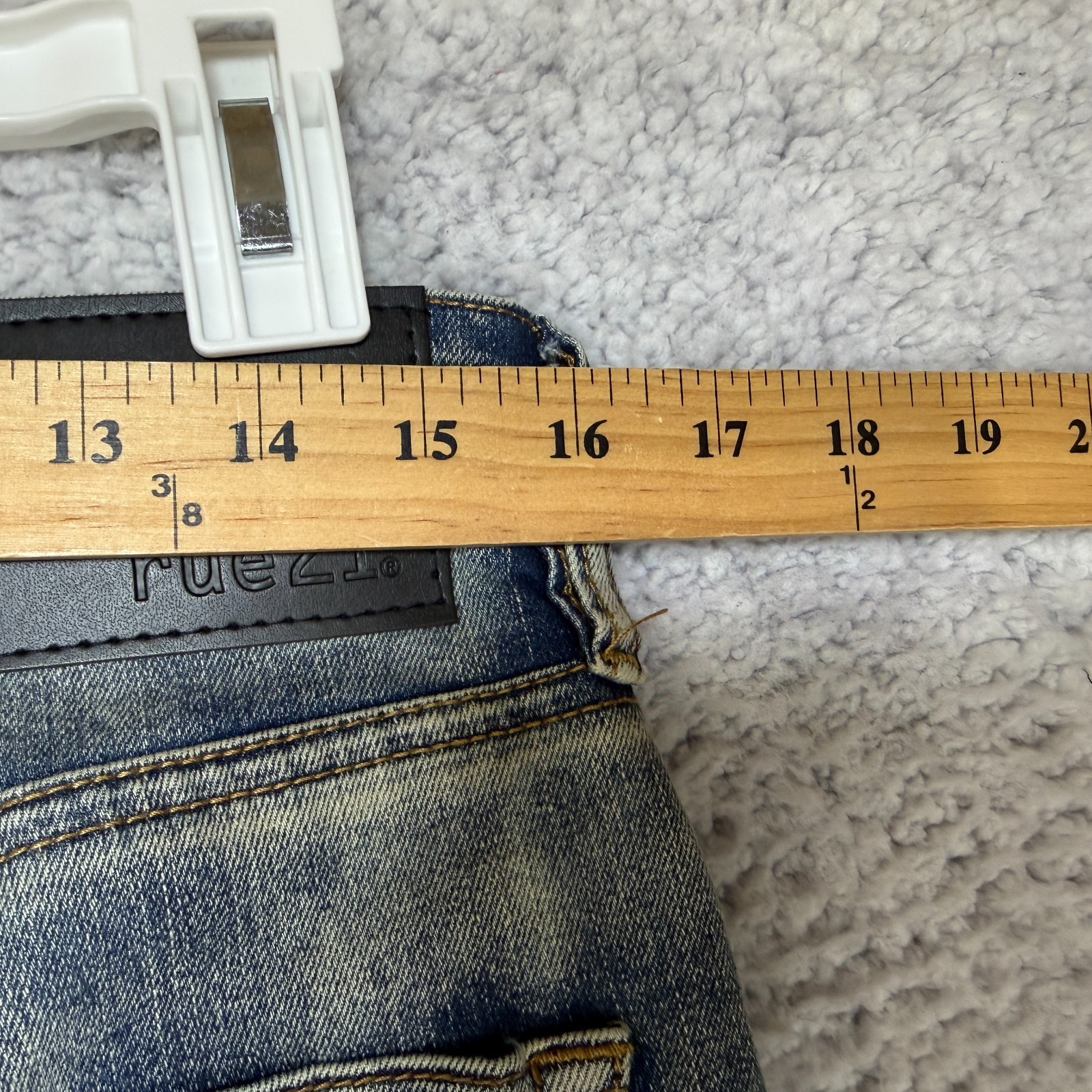 Rue21 Skinny Supreme Flex Distressed Jeans 32x32 Rue 21 Holes Blue Denim Faded thumbnail 8