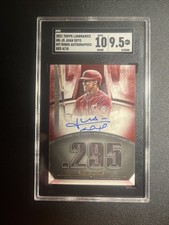 Juan Soto 2021 Topps Luminaires Hit Kings Red Auto 4/10 SGC 9.5