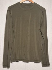 Camisa Capa Base NOBULL Adulto Talla M Verde Calce Ajustado Manga Larga Mezcla Lana Merino