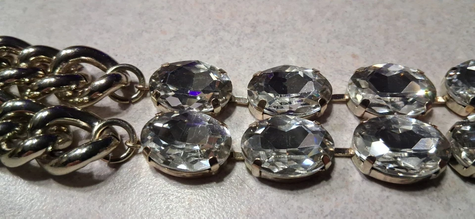 Gargantillas Collar The Limited Cristal Cadena Plata Foto 4 de 4