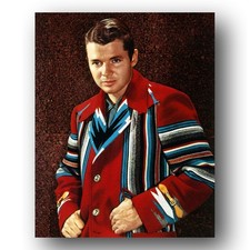 Audie Murphy Photo 8x10 Portrait Colorful Jacket 1955 Actor US Military Soldier