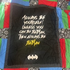Baby Boy Quilt-BE BATMAN