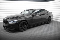 Seitenschweller Ansatz FüR BMW 7 G11 Facelift Seitenschweller Schwarz