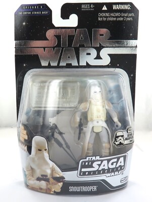 .2006 STAR WARS SAGA 011 ACTION FIGURE,  SNOWTROOPER'' UNOPENED.