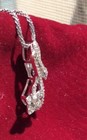 FLOWER w Vine pendant, DIAMOND accents, STERLING base, ¼ tcw, — photo 2