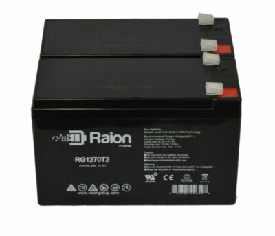 Raion Power 12V 7Ah Power Rite PRB127-F1 SLA Battery - 2 Pack