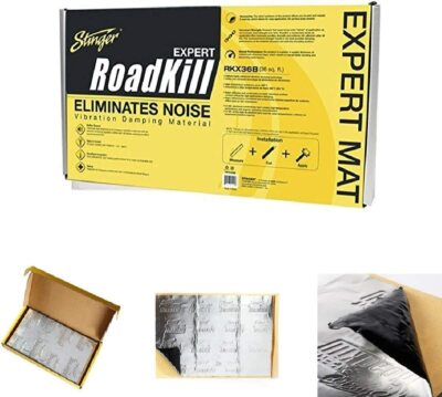 Stinger RKX36B Roadkill 36 Sq Ft Sound Damping Bulk Pack 9pc of 18'' X 32'' Sheet