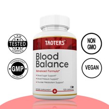 Blood Balance Advanced Formula Cholesterol Blood Sugar Lower Support Supplement