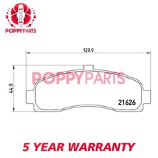 Fits Nissan Micra 1992-2003 1.0 1.3 1.4 1.5 D Brake Pads Set Front Poppy