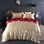 4pc Mulberry Silk Luxury Bedding Set with Fitted Sheet Bedding Sets Quilts Cover