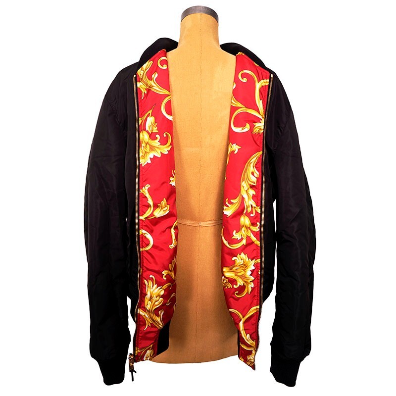 56 3XL NEW $2175 VERSACE Men's Red BAROQUE PRINT Medusa Logo 56 3XL NEW $2175 VERSACE Men's Red BAROQUE PRINT Medusa Logo