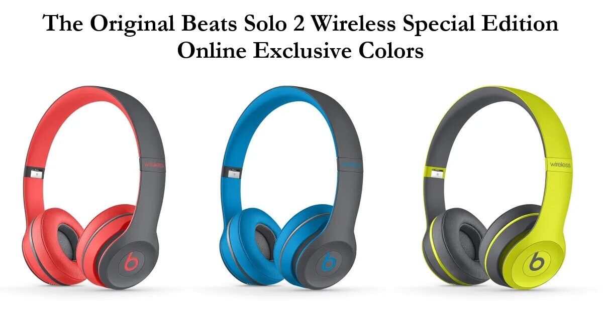 BEATS BY DR. DRE SOLO 2 WIRELESS ON-EAR HEADPHONES W. POP BEATS BY DR. DRE SOLO 2 WIRELESS ON-EAR HEADPHONES W. POP