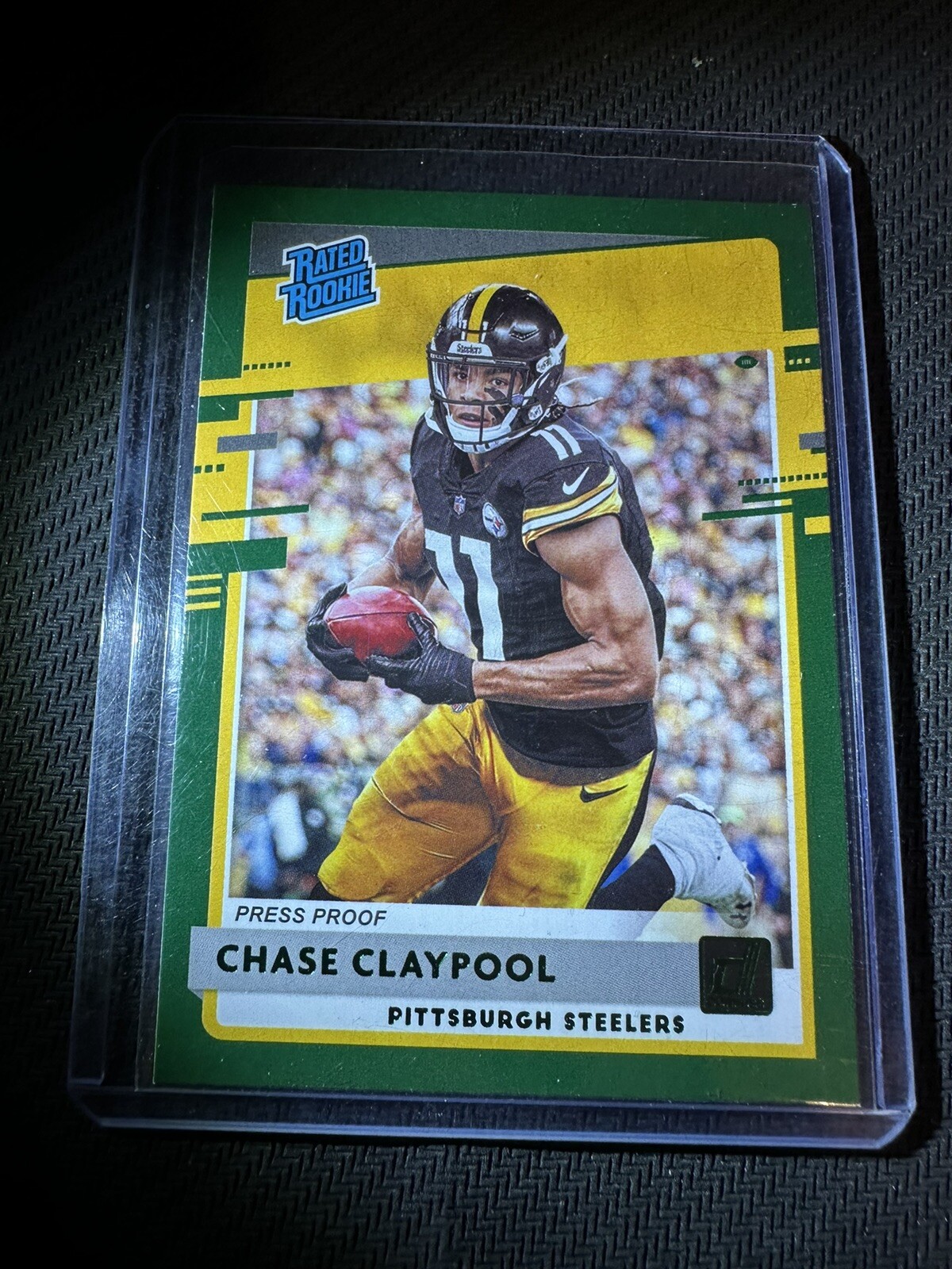 2020 Donruss Green Press Proof Chase Claypool RC Pittsburgh Steelers #327