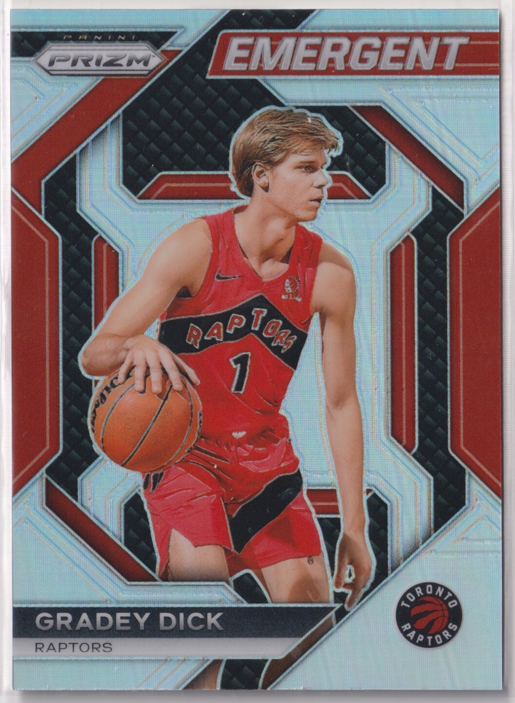 Gradey Dick 2023-24 Panini Prizm Emergent TRUE Silver Prizm Rookie #22