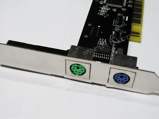 2 Ports PS2 PS/2 PCI Card+Low profile Bracket PCI PS2 Card for PC without USB - Image 3 of 4