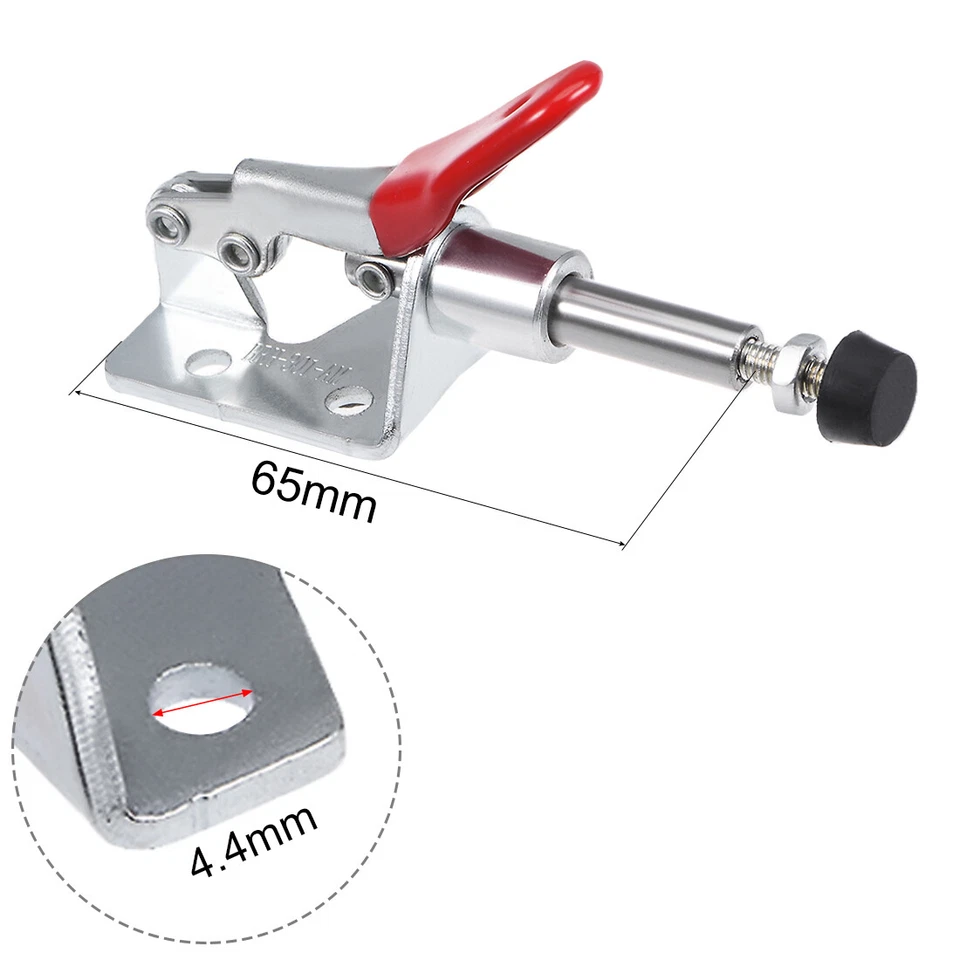 3Pcs 45kg Capacity 16.7mm Stroke Toggle Clamp HAND TOOL Push Pull - image 2 of 4