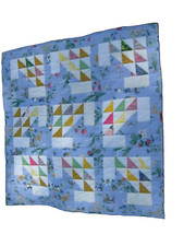 Handcrafted Baskets of Blooms Multipurpose Quilt, 31"