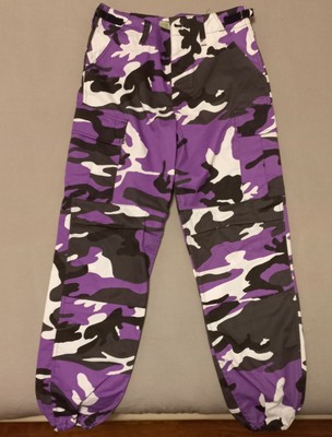 Pantalone Lungo Cargo Viola Militare | eBay