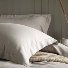 Image of Super Soft Luxury Linen Blend Housewife or Oxford Border Pillowcases