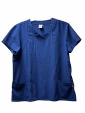 Navy Blue Size Large 12-14 Scrub Top