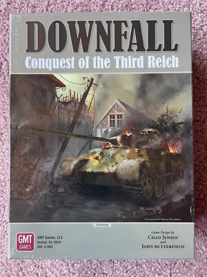 Downfall Mounted Maps Set and 3 Inch Deep Box by GMT Games NEW mint in shrink