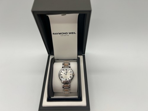 Luxus Raymond Weil Jasmin 35mm silbernes Zifferblatt Damen Quarzuhr 5235-S5-01659