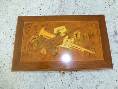 Rare Vintage Reuge Music Box 72 Keys / 3 Songs 'Beethoven' Limited