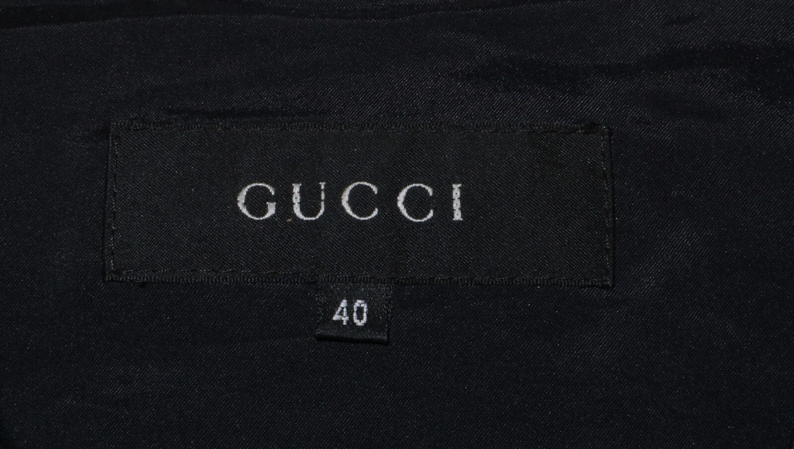 GUCCI giacca donna vintage nera poliammide elasticizzata taglia IT40