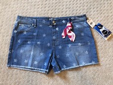 Ob•sess By Laurie Hernandez Star Jean Shorts Sz 20.5