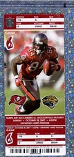 Joey Galloway 115ydTD Ticket Stub 10-28-2007 Bucs Jaguar Aaron Glenn 28yd INT TD