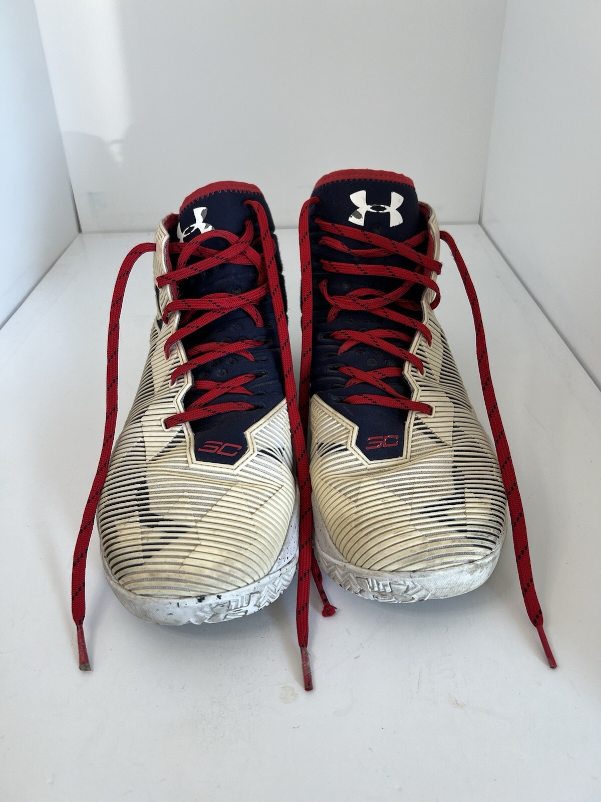 SAOLA Scarpe da basket UNDER ARMOUR Curry 2 5 rosse bianche blu da uomo taglia 11 5