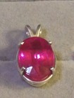 EARTHMINED CERTIFIED GEM TESTED HEATED SAPPHIRE 9.67CT 925 SOLID SILVER PENDANT — photo 2