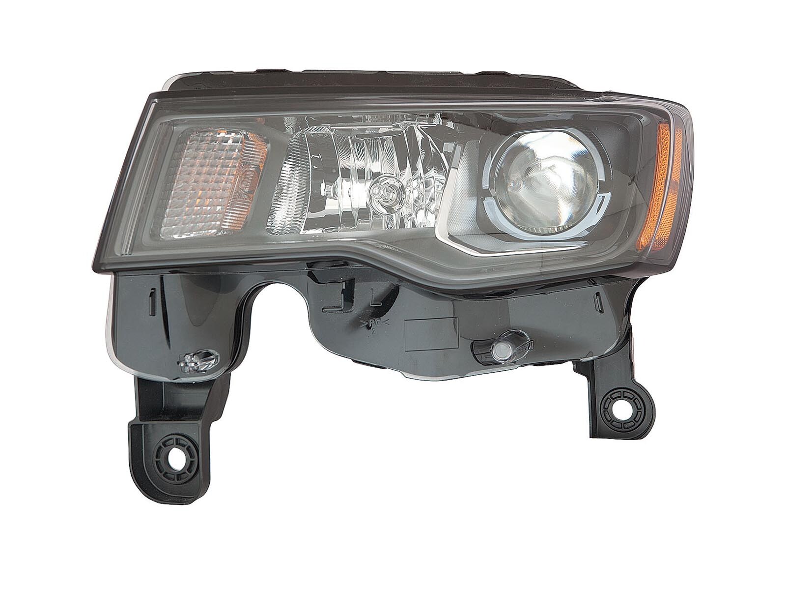 For Headlight 2017-2020 Grand Cherokee Black Bezel Driver Left LH 