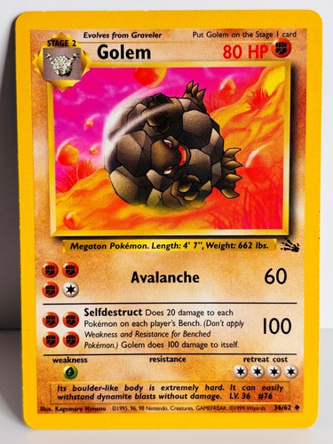 Pokemon TCG Fossil Set Unlimited - WOTC Single Pokemon Cards - Select From List! - Bild 12 von 65